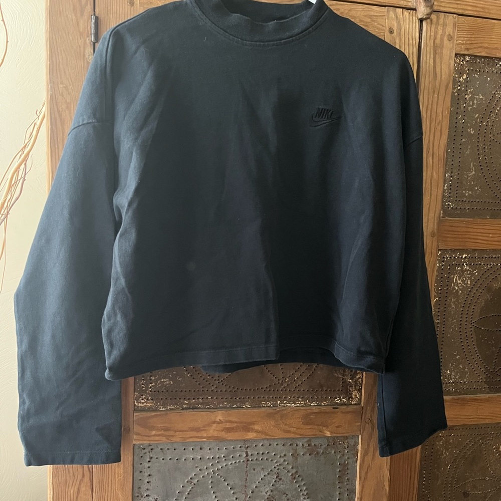 Nike Black Crew Neck Top